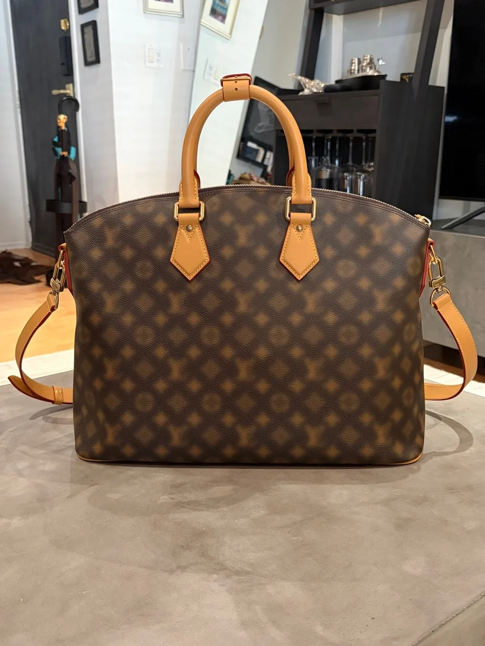 Louis Vuitton Blurry Monogram LockIt Bag